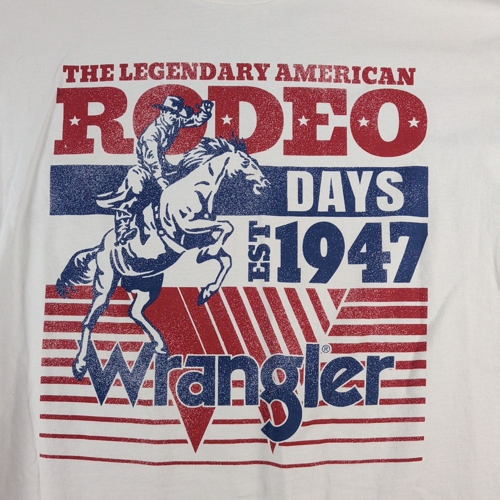 NWT Wrangler Retro XL Women's T-Shirt American Rodeo 1947 USA Cowboy Western - Picture 1 of 3
